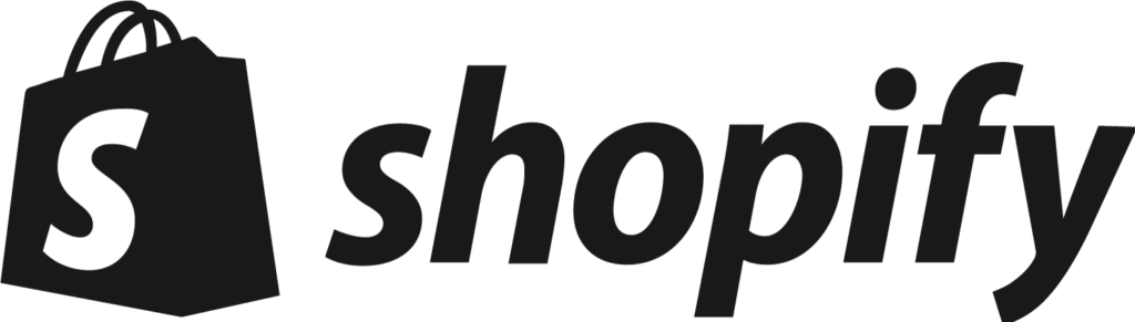 shopify black logo