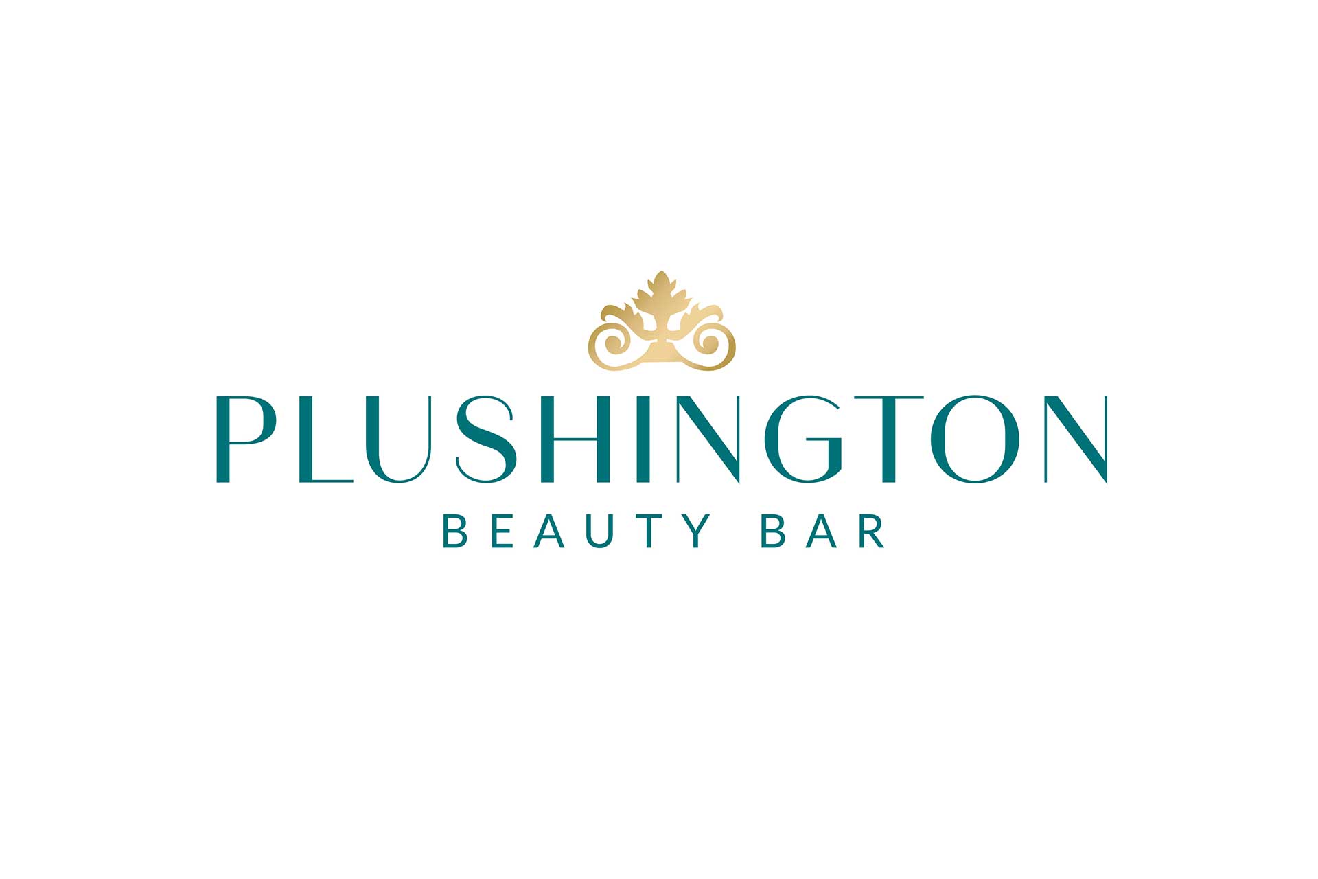 Plushington beauty bar logo - White Canvas Design