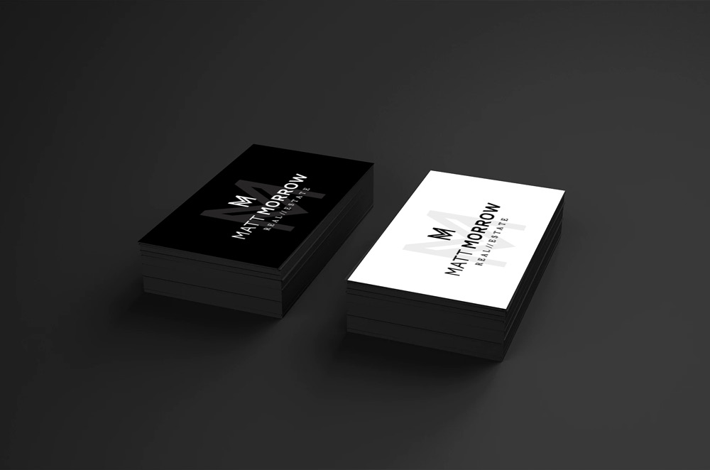 Morrow Business Cards - White Canvas Design