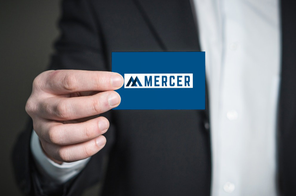 mercer business card - White Canvas Design