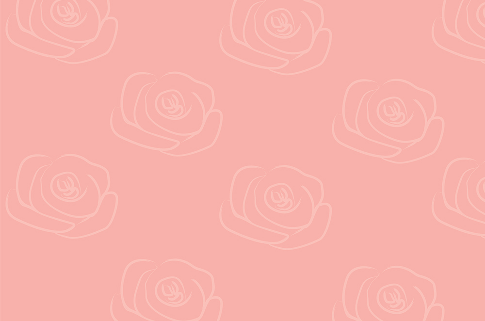 le petit cafe roses background - White Canvas Design