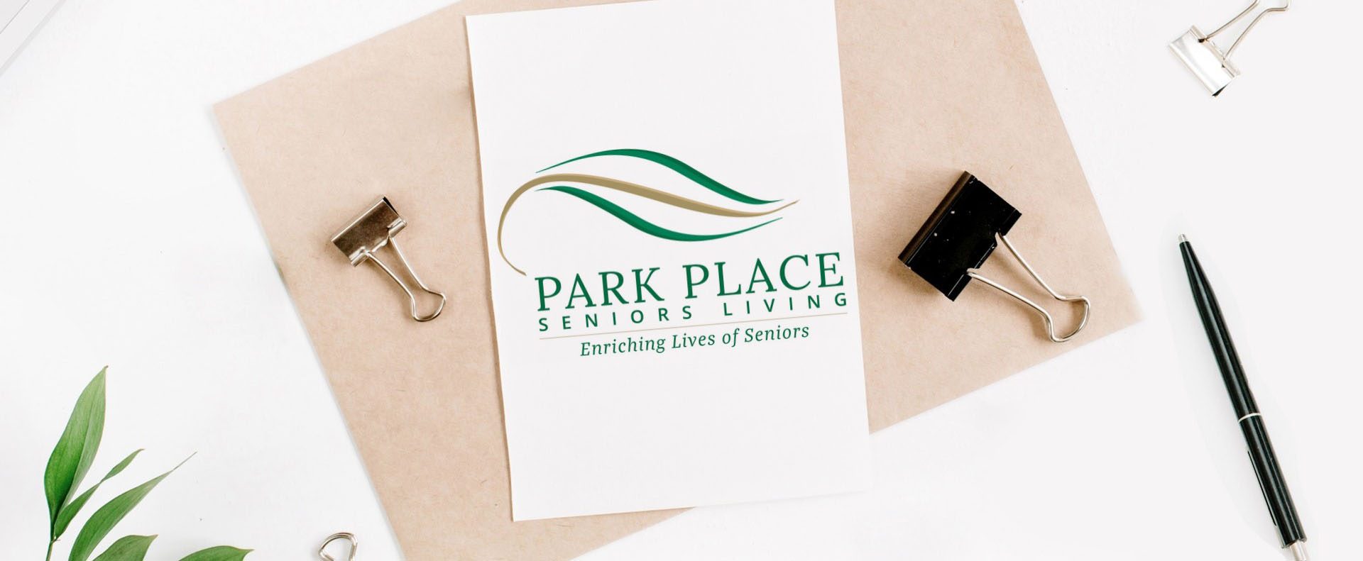 Park place logo printed on paper - White Canvas Design