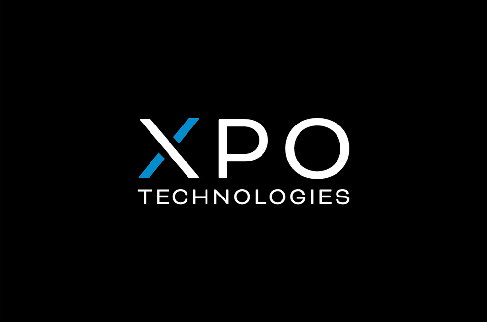 XPO technologies logo on black background - White Canvas Design