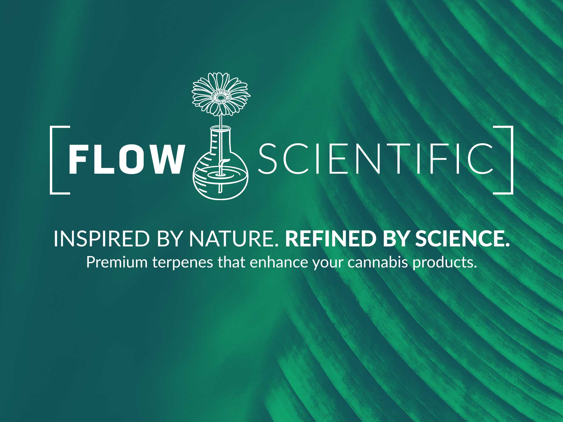 Flow Scientific Booth backdrop design - White Canvas Design