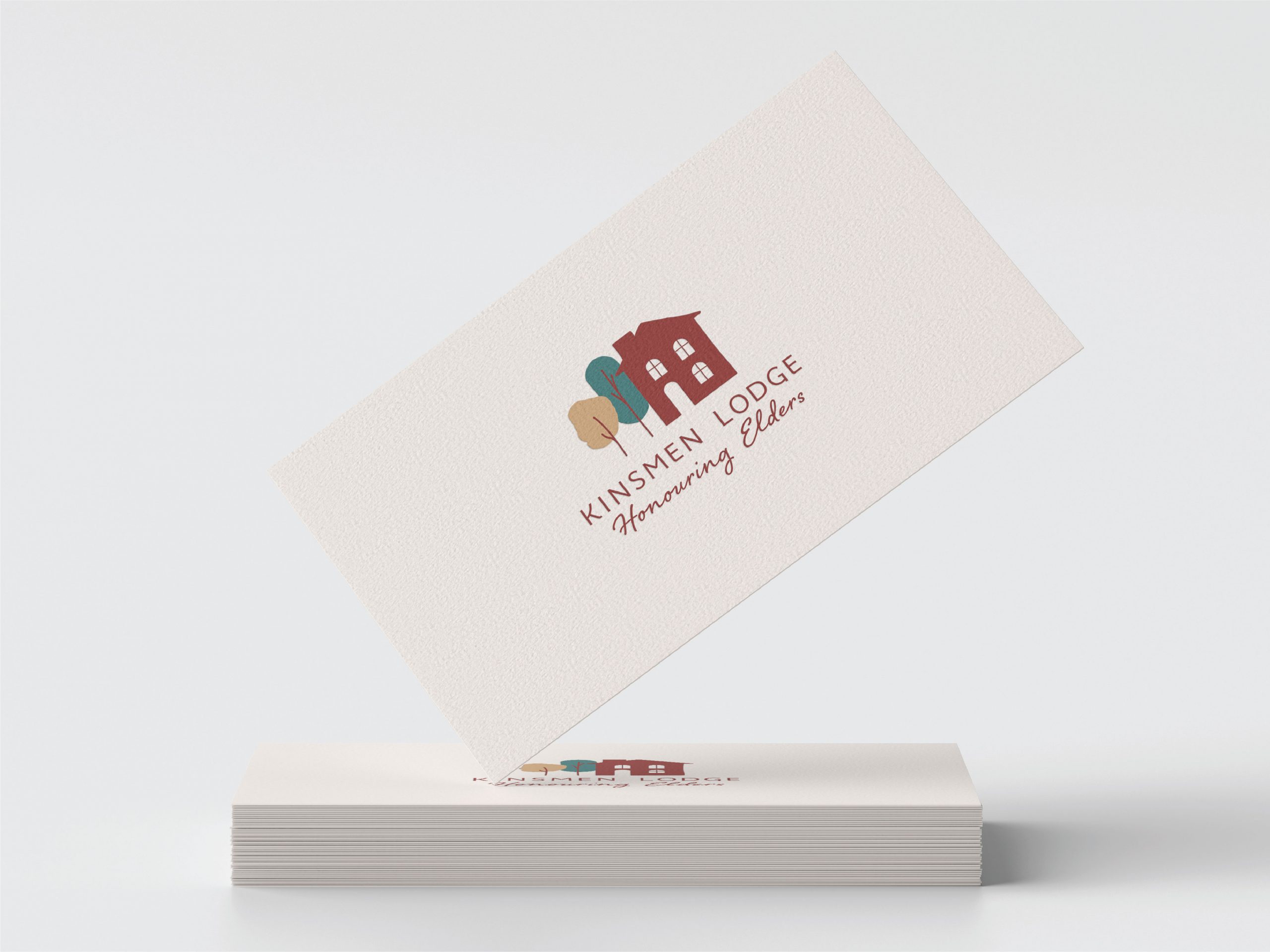 Kinsmen lodge business card design - White Canvas Design