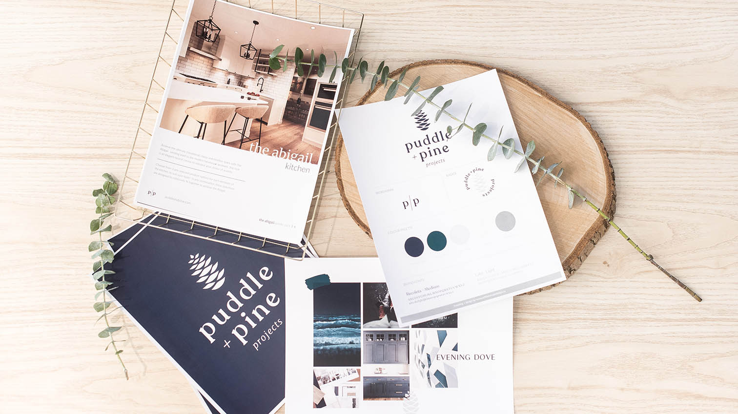 Pine + Puddle collection of designs and style guideline- White Canvas Design