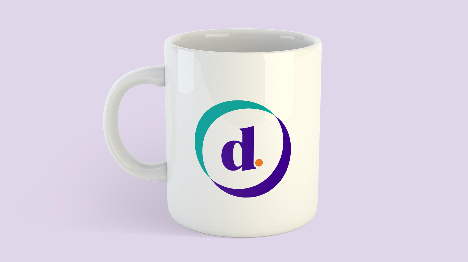 Danory logo printed on a mug - White Canvas Design