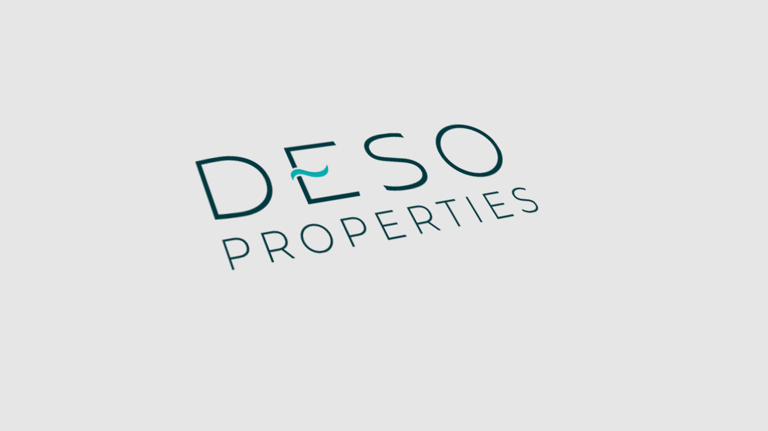 Dark version of Deso Properties logo against a white background - White Canvas Design