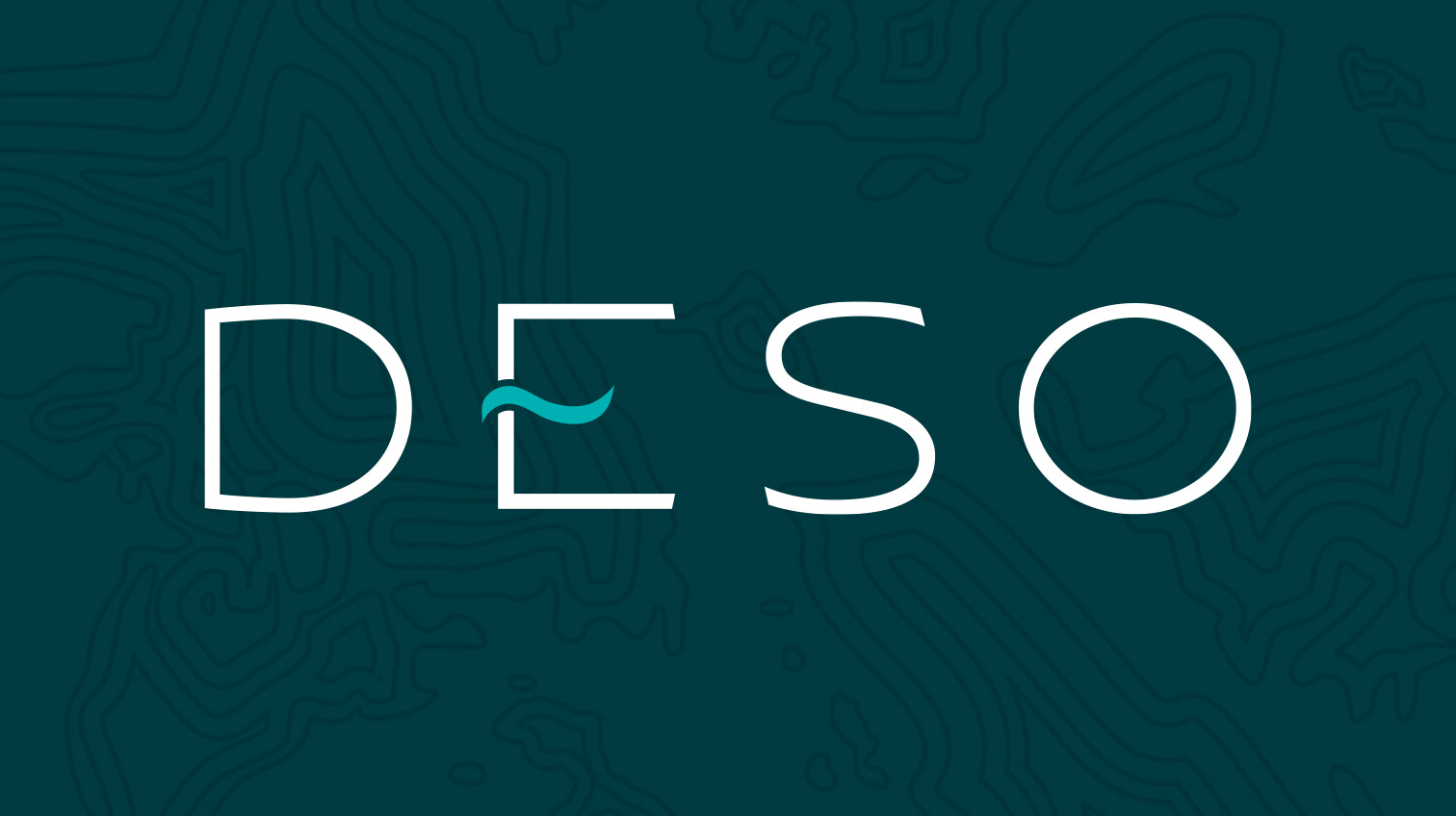 Deso logo against a dark blue background - White Canvas Design