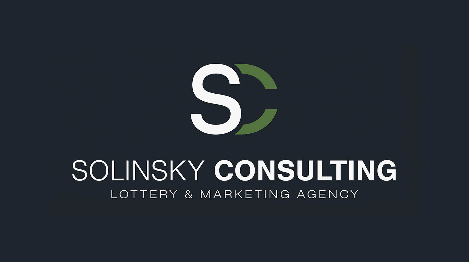 Solinsky Consulting logo design on a dark background - White Canvas Design