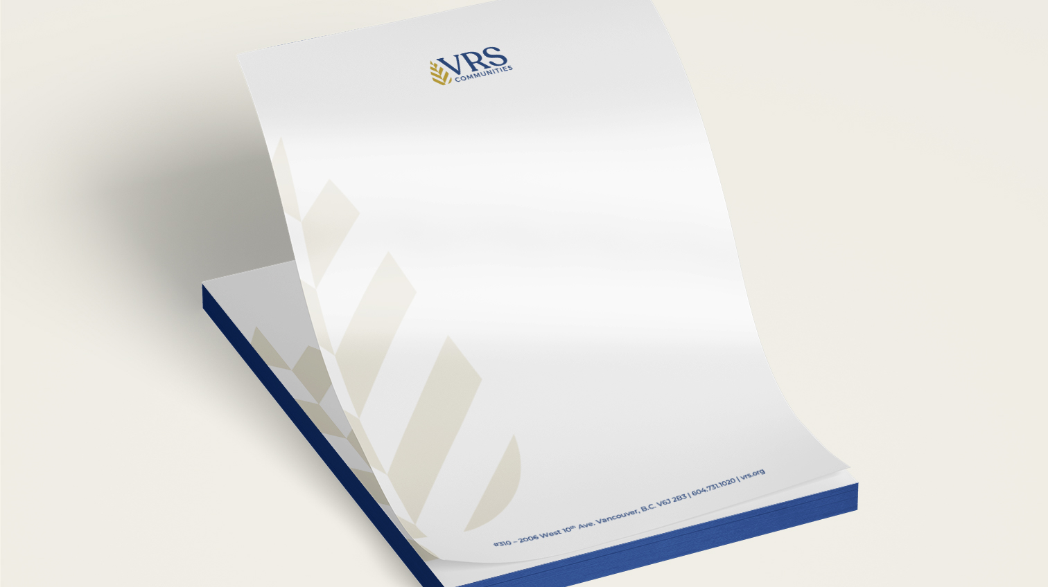 VRS letterhead design - White Canvas Design