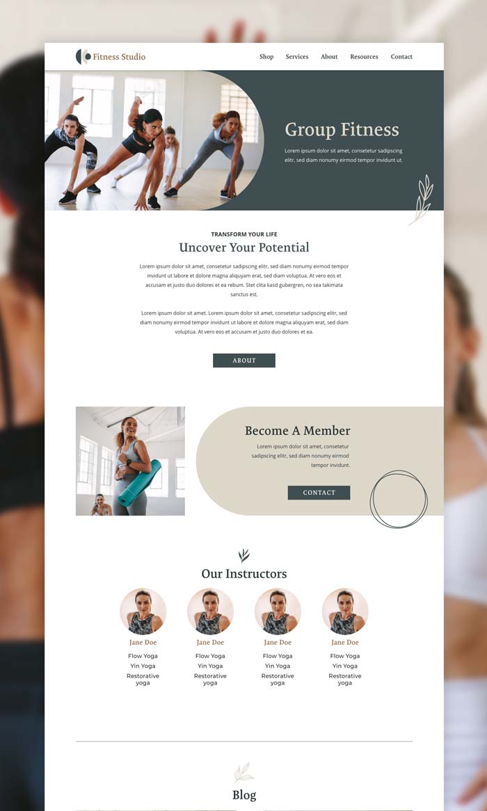 white canvas designed themes health theme services page screenshot
