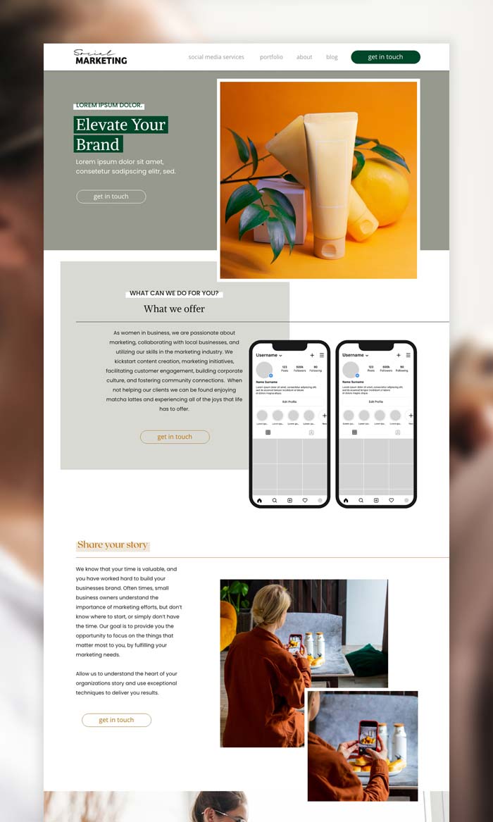 white canvas designed themes marketing theme home page screenshot