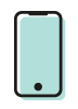 white canvas design icon smart phone
