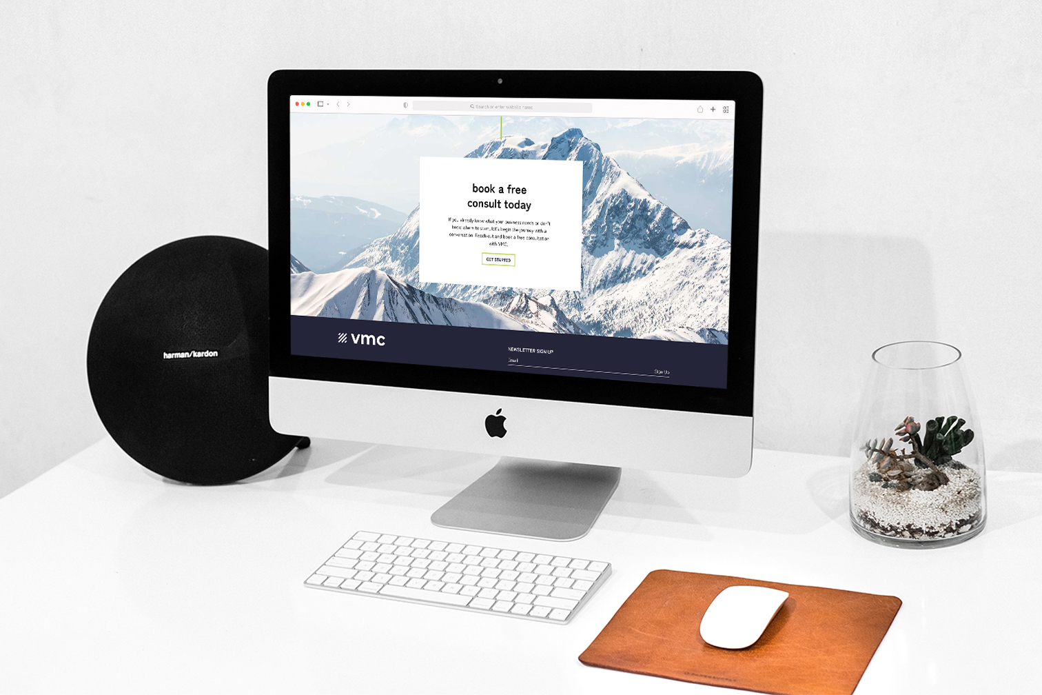VMC website desktop view – by White Canvas Design