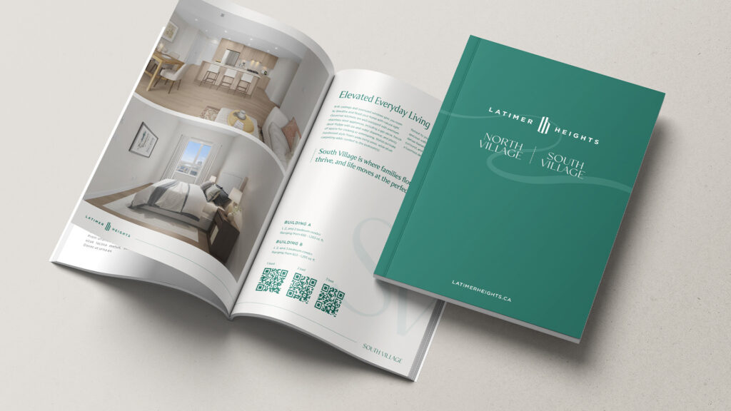Vesta Latimer Heights North and South village overview printed book design