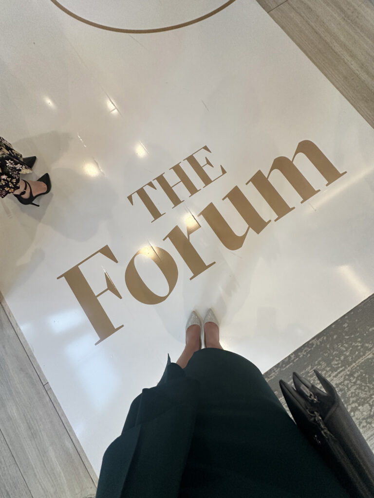 The Forum branding at the event