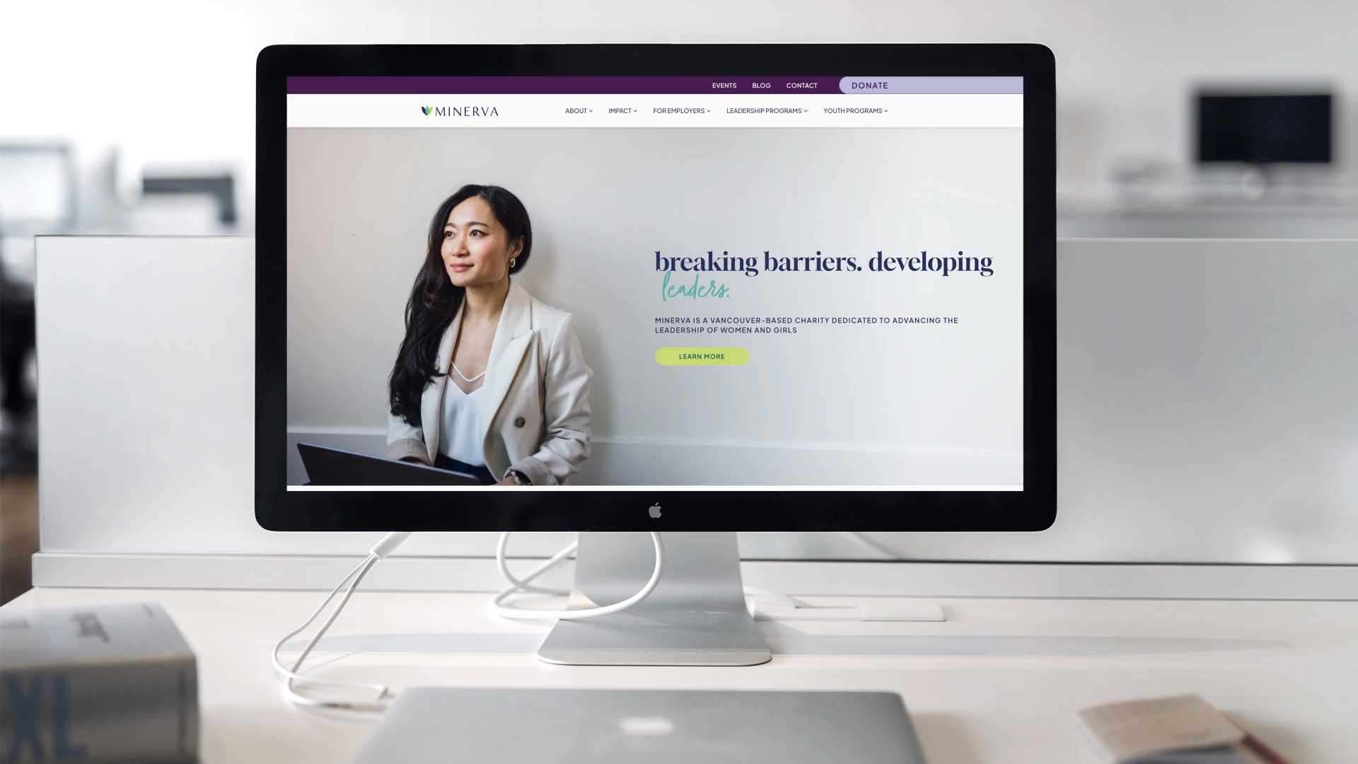 website homepage screenshot