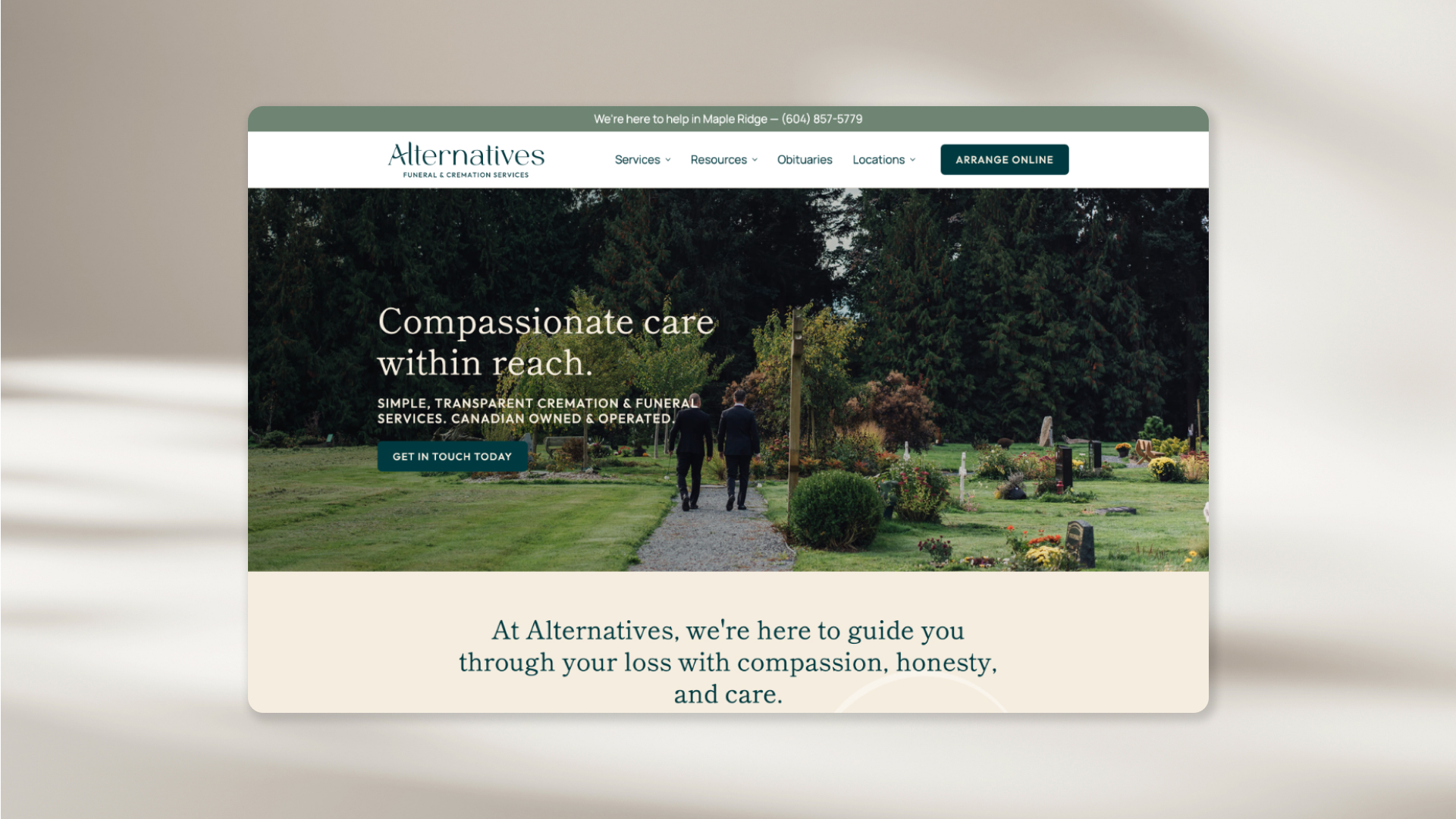 White Canvas Design - Alternatives Website Home Page Cover Photo